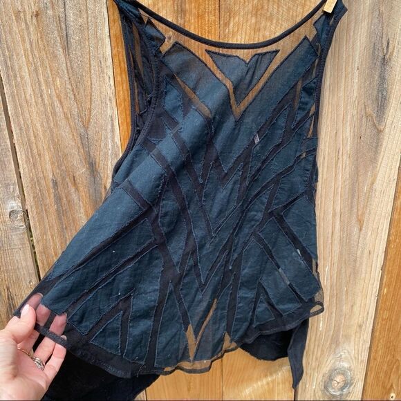 Free People Ginger Cutwork black top XS - Picture 12 of 13